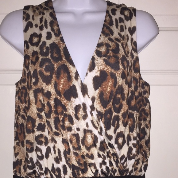 Jane Norman Dress Animal Blouson Skater Size 10 - Picture 2 of 12